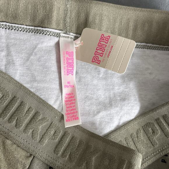 Pink Victoria's Secret Boyshort Boxer 2018 Medium Olive Green Panties Panty New - Picture 8 of 10
